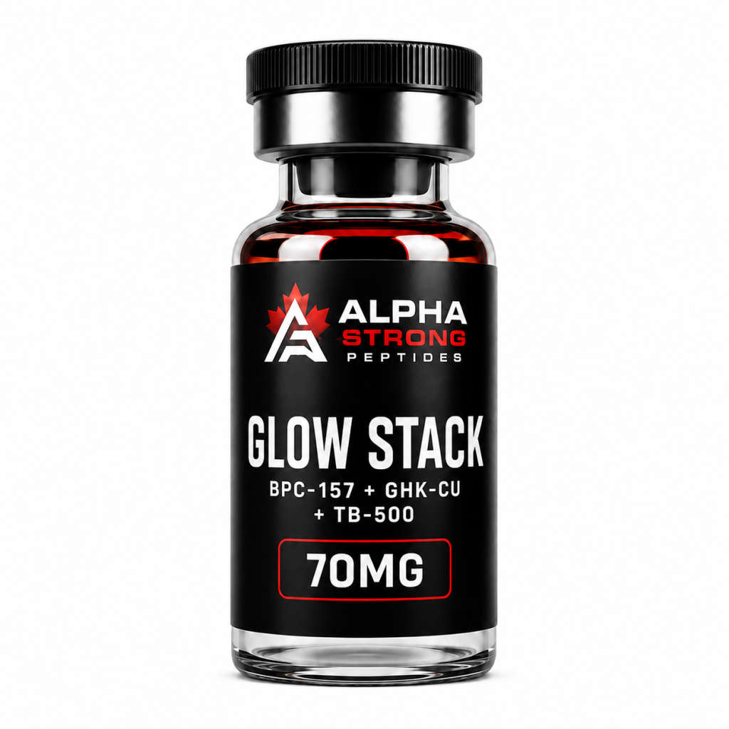 Glow Stack research peptide blend vial – Alpha Strong Peptides